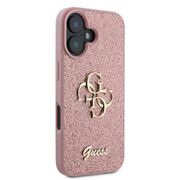 Husa pentru  iPhone 16 Guess - Glitter Fixed - alb