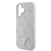 Husa pentru  iPhone 16 Guess - Leather Metal Logo Strass Crossbody - albastru