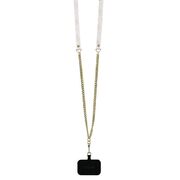 Husa pentru  iPhone 16 Guess - Leather Metal Logo Strass Crossbody - roz