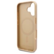 Husa pentru  iPhone 16 Karl Lagerfeld - Leather MagSafe - bej