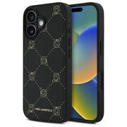 Husa pentru  iPhone 16 Karl Lagerfeld - Leather MagSafe - negru denim