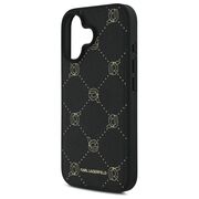 Husa pentru  iPhone 16 Karl Lagerfeld - Leather MagSafe - negru denim