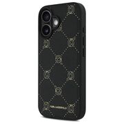 Husa pentru  iPhone 16 Karl Lagerfeld - Leather MagSafe - negru denim