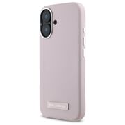 Husa pentru  iPhone 16 Karl Lagerfeld - Leather MagSafe - roz neon