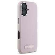 Husa pentru  iPhone 16 Karl Lagerfeld - Leather MagSafe - roz neon