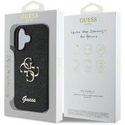 Husa pentru  iPhone 16 Plus Guess - Glitter Fixed - negru