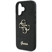 Husa pentru  iPhone 16 Plus Guess - Glitter Fixed - negru