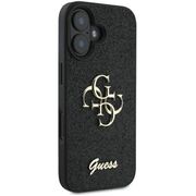 Husa pentru  iPhone 16 Plus Guess - Glitter Fixed - negru