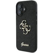 Husa pentru  iPhone 16 Plus Guess - Glitter Fixed - negru