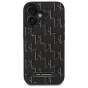 Husa pentru  iPhone 16 Plus Karl Lagerfeld - Leather MagSafe - negru denim