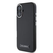 Husa pentru  iPhone 16 Plus Karl Lagerfeld - Leather MagSafe - negru
