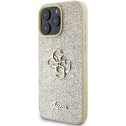 Husa pentru  iPhone 16 Pro Guess - Glitter Fixed - auriu