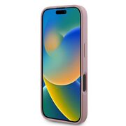 Husa pentru  iPhone 16 Pro Guess - Glitter Fixed - roz