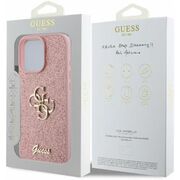 Husa pentru  iPhone 16 Pro Guess - Glitter Fixed - roz
