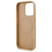 Husa pentru  iPhone 16 Pro Karl Lagerfeld - Leather MagSafe - bej