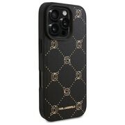 Husa pentru  iPhone 16 Pro Karl Lagerfeld - Leather MagSafe - negru