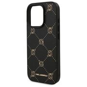 Husa pentru  iPhone 16 Pro Karl Lagerfeld - Leather MagSafe - negru