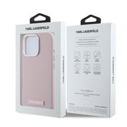 Husa pentru  iPhone 16 Pro Karl Lagerfeld - Leather MagSafe - roz pudrat