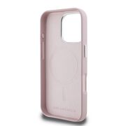 Husa pentru  iPhone 16 Pro Karl Lagerfeld - Leather MagSafe - roz pudrat