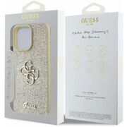 Husa pentru  iPhone 16 Pro Max Guess - Glitter Fixed - auriu