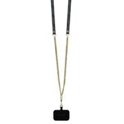 Husa pentru  iPhone 16 Pro Max Guess - Leather Metal Logo Strass Crossbody - negru