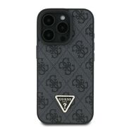 Husa pentru  iPhone 16 Pro Max Guess - Leather Metal Logo Strass Crossbody - negru