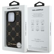 Husa pentru  iPhone 16 Pro Max Karl Lagerfeld - Leather MagSafe - negru denim