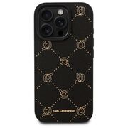 Husa pentru  iPhone 16 Pro Max Karl Lagerfeld - Leather MagSafe - negru denim