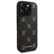 Husa pentru  iPhone 16 Pro Max Karl Lagerfeld - Leather MagSafe - negru denim