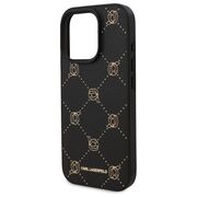 Husa pentru  iPhone 16 Pro Max Karl Lagerfeld - Leather MagSafe - negru denim