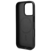 Husa pentru  iPhone 16 Pro Max Karl Lagerfeld - Leather MagSafe - negru royal