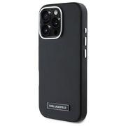 Husa pentru  iPhone 16 Pro Max Karl Lagerfeld - Leather MagSafe - negru
