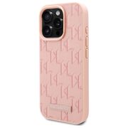 Husa pentru  iPhone 16 Pro Max Karl Lagerfeld - Leather MagSafe - roz