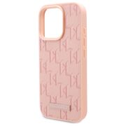 Husa pentru  iPhone 16 Pro Max Karl Lagerfeld - Leather MagSafe - roz