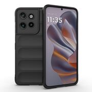 Husa pentru  Motorola Edge 50 Neo Liquid Silicone, Microfibre Lining, Non-Slip Airbag Design, negru