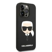 Husa pentru  iPhone 14 Pro  Karl Lagerfeld - Silicone MagSafe - negru denim