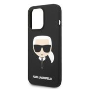 Husa pentru  iPhone 14 Pro  Karl Lagerfeld - Silicone MagSafe - negru denim