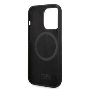 Husa pentru  iPhone 14 Pro  Karl Lagerfeld - Silicone MagSafe - negru denim