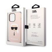Husa pentru  iPhone 14 Pro  Karl Lagerfeld - Silicone MagSafe - roz neon