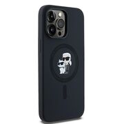 Husa pentru  iPhone 14 Pro Max Karl Lagerfeld - Silicone MagSafe - negru denim