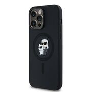 Husa pentru  iPhone 14 Pro Max Karl Lagerfeld - Silicone MagSafe - negru denim