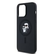 Husa pentru  iPhone 14 Pro Max Karl Lagerfeld - Silicone MagSafe - negru denim