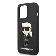 Husa pentru  iPhone 14 Pro Max Karl Lagerfeld - Silicone MagSafe - negru