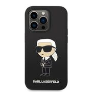 Husa pentru  iPhone 14 Pro Max Karl Lagerfeld - Silicone MagSafe - negru
