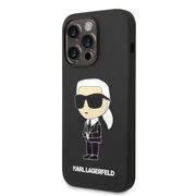 Husa pentru  iPhone 14 Pro Max Karl Lagerfeld - Silicone MagSafe - negru