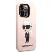 Husa pentru  iPhone 14 Pro Max Karl Lagerfeld - Silicone MagSafe - roz