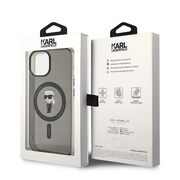 Husa pentru  iPhone 15 Karl Lagerfeld - IML MagSafe - negru denim
