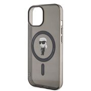 Husa pentru  iPhone 15 Karl Lagerfeld - IML MagSafe - negru denim