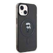 Husa pentru  iPhone 15 Karl Lagerfeld - IML MagSafe - negru denim