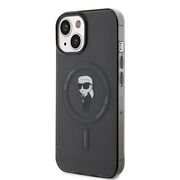 Husa pentru  iPhone 15 Karl Lagerfeld - IML MagSafe - negru denim
